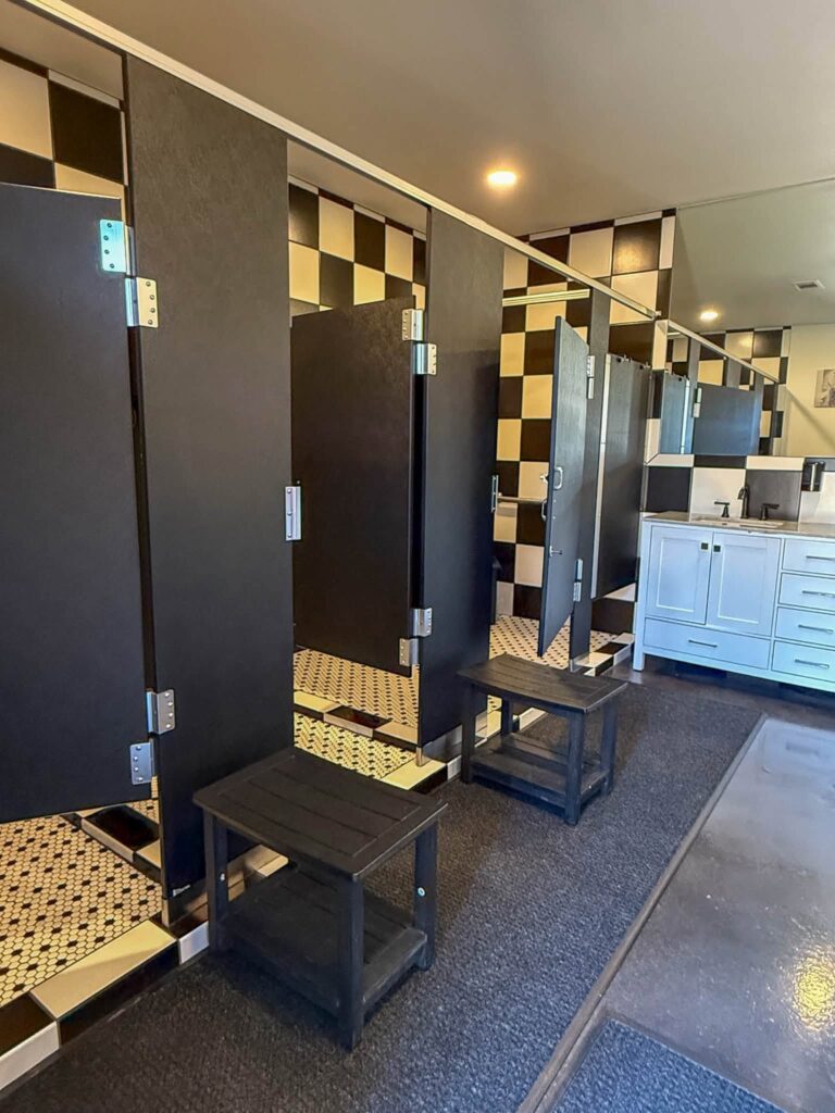 Guest restrooms at Magnolia RV Resort